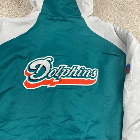 Y2K Miami dolphins Reebok NFL embroidered coat - Picture 4 of 7